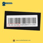 eMoMo SNE034KC8HL heat and vibration massage junction box serial number and barcode identification label used for electric recliner and lift chair repair, replacement massage control box part number verification for powered recliners with heat and vibration functions, authentic eMoMo massage junction box identification sold by Number2project Sofa and Recliner Repair Experts