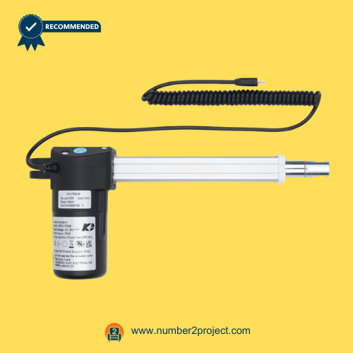 #0105 KAIDI KDYJT006-69 Linear Actuator Motor for Power ReclinerLift Chair – Front View #0105 KAIDI KDYJT006-69 linear actuator motor for power recliner and lift chair with extension tube and coiled power cable motion furniture actuator replacement Number2project