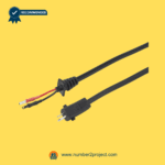2 pin male linear actuator motor cable close up with bare wire leads recliner lift chair actuator wiring repair motion furniture replacement cable Number2project