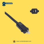 2 pin male recliner power plug close up with polarity indicator for power recliner lift chair actuator transformer control box connection motion furniture replacement cable Number2project