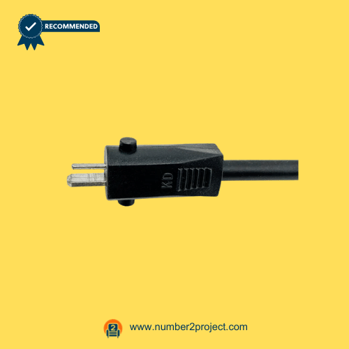 2 pin flat plug connector for power recliner transformer power supply cable lift chair electrical plug close up Number2project