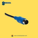 blue 5 pin din connector plug for power recliner lift chair linear actuator motor control cable replacement