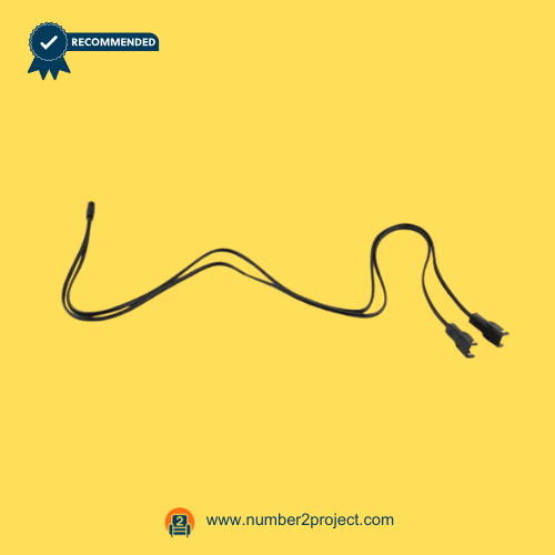 #601 12inch30cm 2-Pin Y Splitter Power Cable for Power Recliner & Lift Chair – Front View 2 pin Y splitter recliner power cable 12 inch 30cm dual motor to single power supply connection wire for electric recliner lift chair sofa motion furniture replacement cable Number2project