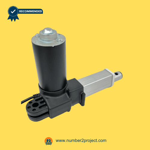 compact vertical motor linear actuator with mounting bracket power recliner lift chair actuator mechanism close up Number2project