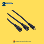 DC barrel splitter cable male to dual female connectors close up power adapter splitter recliner lift chair accessory power distribution Number2project