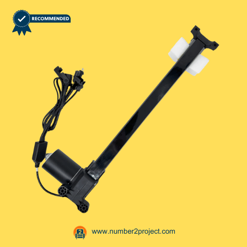 heavy duty power recliner linear actuator assembly with steel mounting bracket and multi connector wiring harness lift chair motion furniture actuator mechanism Number2project