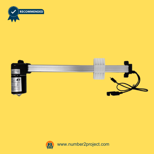 KAIDI KDPT007-96 Linear Actuator Motor for Power Recliner_Lift Chair with Mounting Block Front View KAIDI KDPT007-96 linear actuator motor for power recliner lift chair with extension tube mounting block and connector cables motion furniture actuator replacement Number2project