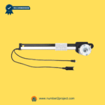 KAIDI KDPT007 linear actuator drive screw gearbox view with mounting block and dual connector cables power recliner lift chair actuator replacement Number2project