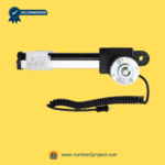 KAIDI KDPT010-89 linear actuator drive screw view with mounting block and coiled power cable power recliner lift chair actuator replacement Number2project