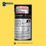 KAIDI KDYJT006-63 linear actuator motor label close up showing DC 29V 75W specifications and model identification for power recliner lift chair actuator replacement Number2project