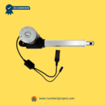 KAIDI KDYJT006-64 linear actuator gearbox end view with extension tube and power connector cables power recliner lift chair actuator replacement Number2project