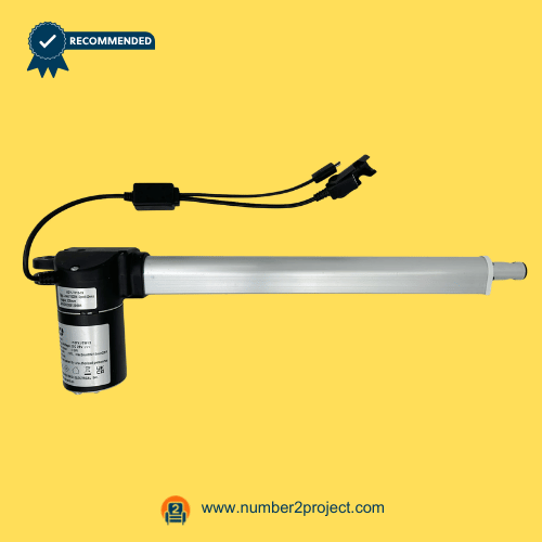 KAIDI KDYJT013-19 Linear Actuator for ReclinerLift Chair – Full Assembly View KAIDI KDYJT013-19 linear actuator motor for power recliner and lift chair with extension tube and wiring connectors motion furniture replacement actuator Number2project