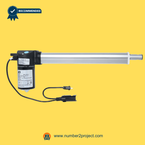 KAIDI KDYJT013-200 Linear Actuator for ReclinerLift Chair – Full Assembly View KAIDI KDYJT013-200 linear actuator motor for power recliner and lift chair with extension tube and connectors motion furniture replacement actuator Number2project