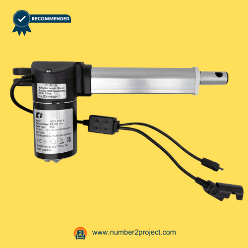 KAIDI KDYJT013-56 Linear Actuator for ReclinerLift Chair – Full Assembly View KAIDI KDYJT013-56 linear actuator motor for power recliner and lift chair with wiring harness and connectors motion furniture replacement actuator Number2project