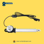 KAIDI KDYJT018-453 recliner linear actuator rear view showing gearbox motor assembly and 2-pin connector cable lift chair motion furniture replacement actuator Number2project