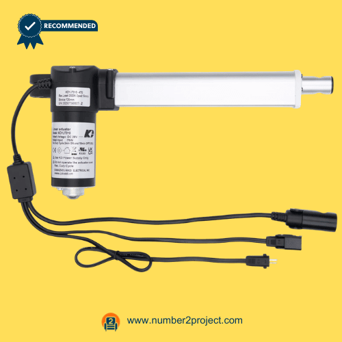 KAIDI KDYJT018-470 linear actuator motor for power recliner lift chair motion furniture actuator with dual cables and 2-pin connectors replacement actuator Number2project