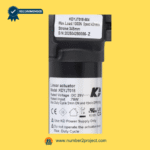 KAIDI KDYJT018-504 linear actuator motor specification label DC29V 1000N 42mm/s recliner lift chair actuator rating plate close up motion furniture replacement actuator Number2project