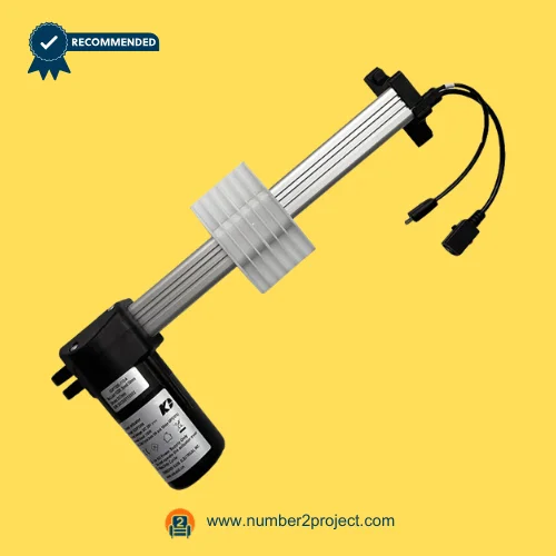 Kaidi KDPT005-112-A linear actuator motor for power recliner lift chair with extension drive tube and connector wiring close up motion furniture actuator replacement Number2project
