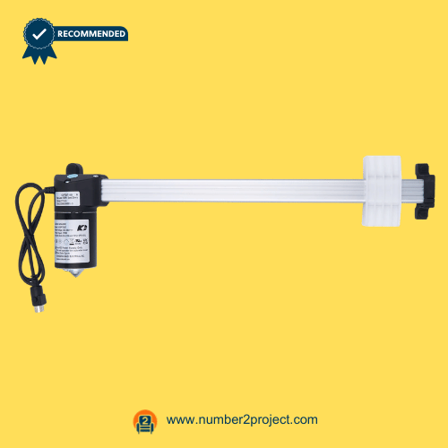 Kaidi KDPT007-459 N Linear Actuator Motor for ReclinerLift Chair – Full View Kaidi KDPT007-459 N linear actuator motor for power recliner lift chair with power cord and mounting clevis motion furniture actuator close up Number2project