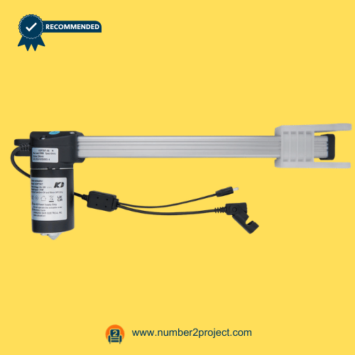 Kaidi KDPT007-56 N Linear Actuator Motor for ReclinerLift Chair – Side View Kaidi KDPT007-56 N linear actuator motor for power recliner lift chair 2 pin connector motion furniture actuator drive shaft close up Number2project