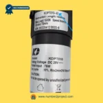 Kaidi KDPT010-43 linear actuator motor label close up showing retracted length load rating stroke and DC 29V specifications for power recliner lift chair actuator replacement Number2project