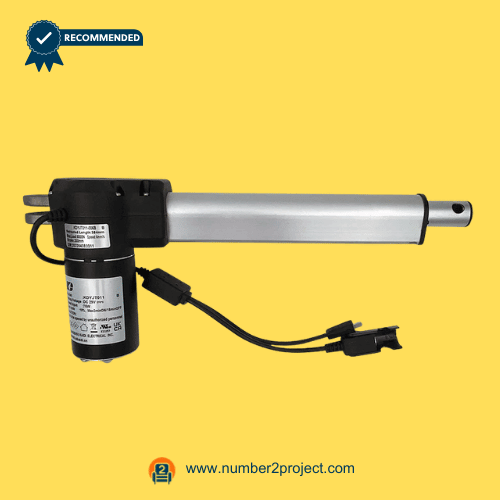 Kaidi KDYJT011-006B B Linear Actuator Motor for Power Recliner & Lift Chair – Front View Kaidi KDYJT011-006B B linear actuator motor for power recliner and lift chair motion furniture actuator replacement close up with 2 pin connector Number2project