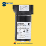 Kaidi KDYJT014-180 A linear actuator motor label close up showing DC 29V ratings stroke and load specifications adjustable bed base actuator Number2project