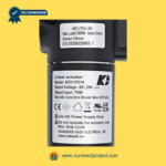 Kaidi KDYJT014-291 linear actuator motor label close up showing DC 29V ratings stroke and load specifications adjustable bed base actuator Number2project