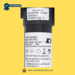 Kaidi KDYJT018-130 linear actuator motor label close up showing DC 29V ratings stroke and load specifications power recliner lift chair actuator Number2project