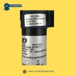 Kaidi KDYJT018-141 linear actuator label close up showing model number 1500N load rating stroke and DC 29V specifications for power recliner lift chair actuator replacement Number2project
