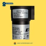 Kaidi KDYJT018-219 linear actuator motor label close up showing model number load rating stroke and DC 29V specifications for power recliner lift chair replacement Number2project