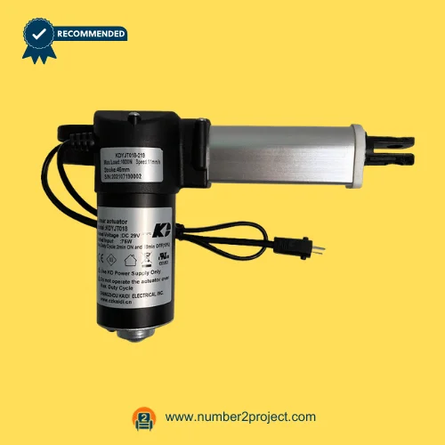 Kaidi KDYJT018-219 linear actuator motor for power recliner lift chair with drive tube and 2 pin connector close up motion furniture actuator replacement Number2project