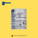 Kaidi KDYJT018 linear actuator motor label close up showing DC 29V rating and 75W input power power recliner lift chair actuator Number2project