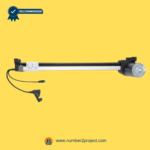 lead screw linear actuator motor for power recliner lift chair with connector cable and guide rail motion furniture actuator close up Number2project