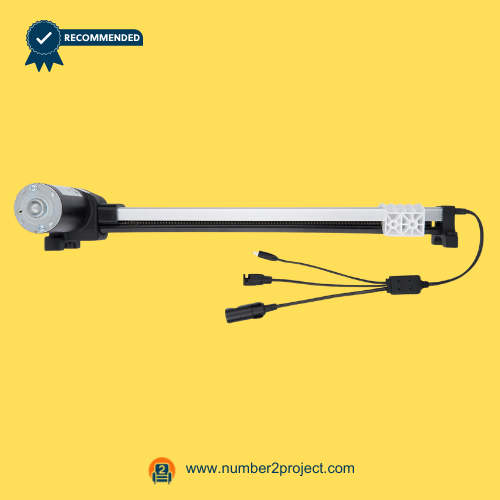 lead screw linear actuator motor with guide rail and connector wiring harness for power recliner lift chair motion furniture actuator close up Number2project