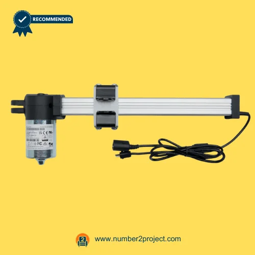 OKIN JLDQ.18.133.226D02 Linear Actuator for Power Recliner Lift Chair – Full View OKIN JLDQ.18.133.226D02 linear actuator motor assembly with mounting bracket and cable for recliner lift chair replacement Number2project