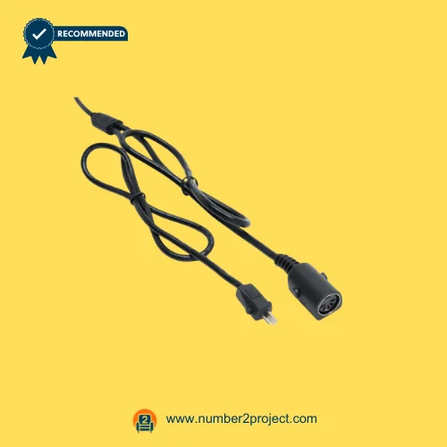 OKIN recliner actuator extension cable with flat 2 pin power plug and round multi pin connector for lift chair motor Number2project