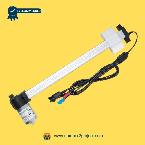 OKIN JLDQ.18.134.331S01 linear actuator for recliner lift chair with extended drive rail and multi-color connector cables Number2project