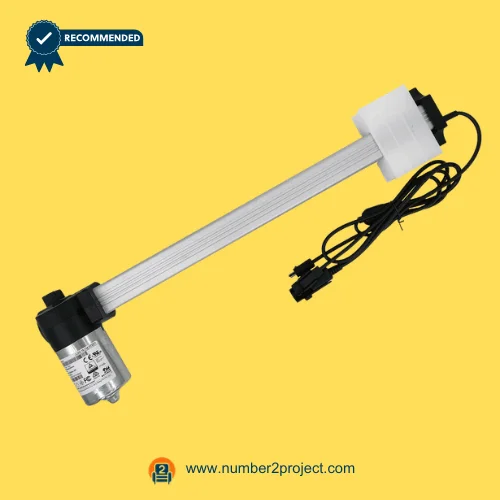 OKIN JLDQ.18.134.333Z07 Linear Actuator for Power ReclinerLift Chair – Full View OKIN JLDQ.18.134.333Z07 linear actuator motor for power recliner and lift chair motion furniture drive unit with cable connectors close up Number2project