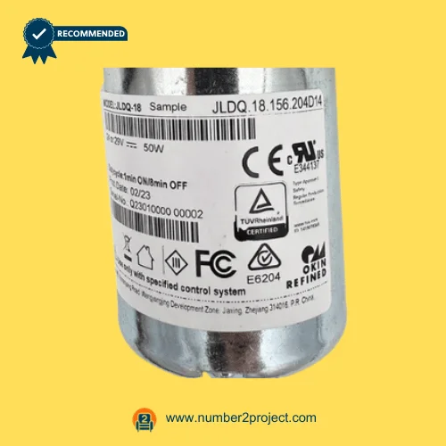 OKIN JLDQ.18.156.204D14 recliner lift chair actuator label showing 24-29V DC 50W linear actuator replacement motor Number2project