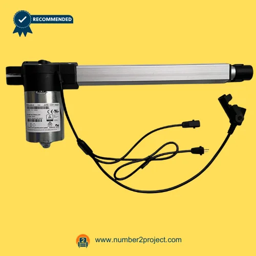 OKIN JLDQ.19.377.195Z01 Linear Actuator for Power Recliner Lift Chair – Full View OKIN JLDQ.19.377.195Z01 linear actuator motor assembly with cable harness and connectors for power recliner lift chair replacement Number2project