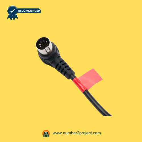 5 pin round connector plug for OKIN recliner linear actuator lift chair motion furniture cable close up Number2project