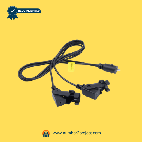 OP11001100KD recliner Y splitter cable round 2 pin male to dual D shape female 2 pin lift chair power distribution wiring Number2project
