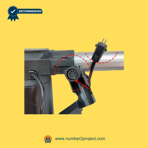 power recliner lift chair linear actuator 5 pin DIN connector port close up showing control box connection plug motion furniture actuator wiring interface Number2project