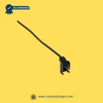 2-pin male power connector cable for recliner linear actuator black low voltage DC plug close up motion furniture part Number2project