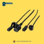 recliner actuator multi connector cable set with round motor socket control plug and 2 pin power connector lift chair motion furniture close up Number2project