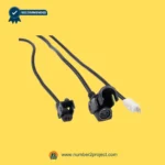 recliner actuator wiring cable set with round motor connector control plug and 2 pin power connector lift chair motion furniture close up Number2project