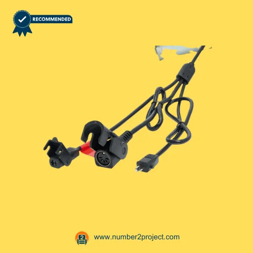 recliner actuator wiring harness with round multi pin motor connector and 2 pin power plug lift chair motion furniture cable assembly close up Number2project