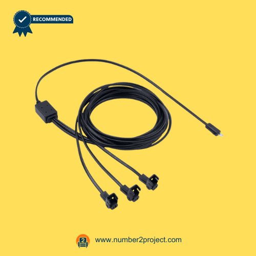 three way 2 pin DC power splitter cable sectional sofa recliner multiple actuator power distribution motion furniture replacement cable Number2project