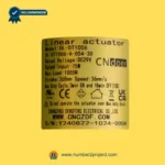 cn doer dl-dt1006-a-054-30 linear actuator label close up showing voltage load stroke speed recliner lift chair actuator specs number2project